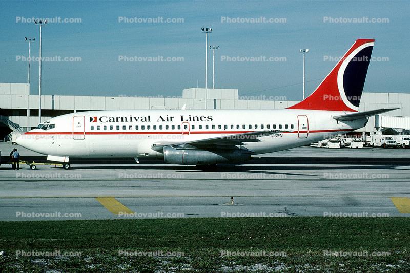 N161FN, Boeing 737-212, Carnival Airlines, 737-200 series