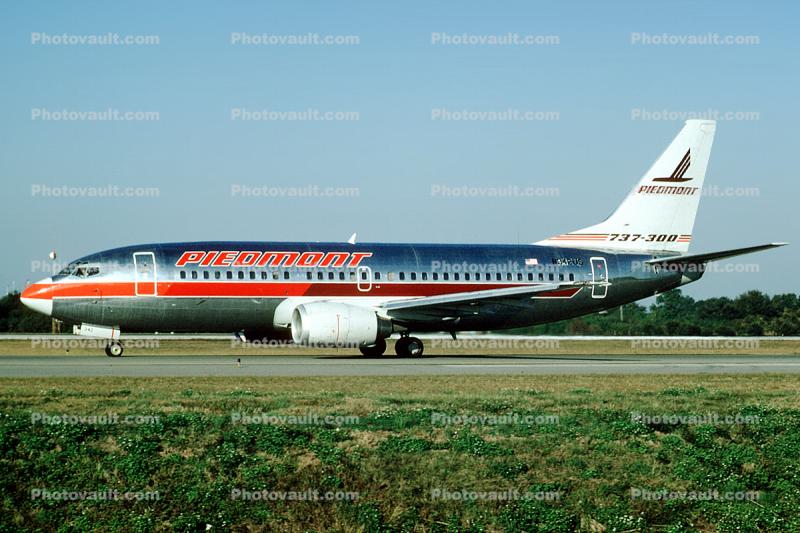 N342US, Boeing 737-301, Piedmont Airlines, 737-300 series