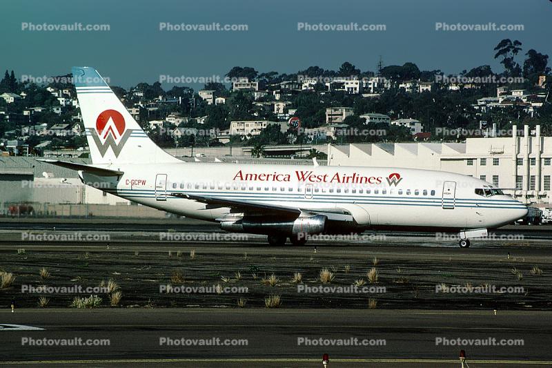 C-GCPW, Boeing 737-275, 737-200 series, America West Airlines AWE