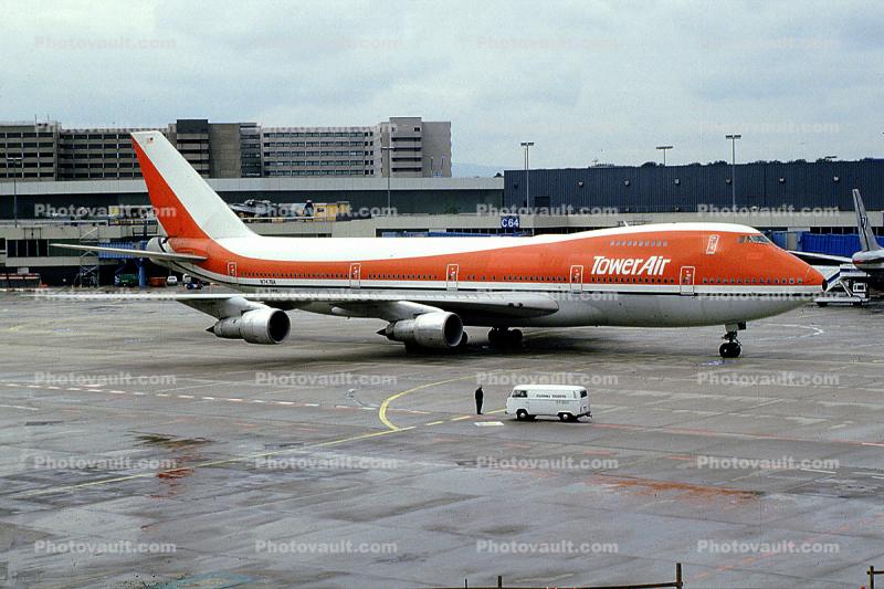 N747BA, Boeing 747-124, 747-100 series, JT9D-7A, JT9D