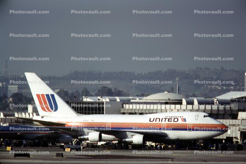 N145UA, Boeing 747SP-21, United Airlines UAL, JT9D-7A, JT9D , 747SP Series