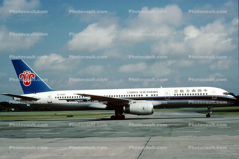 B-2815, Boeing 757-21B, China Southern Airlines CSN, 757-200 series