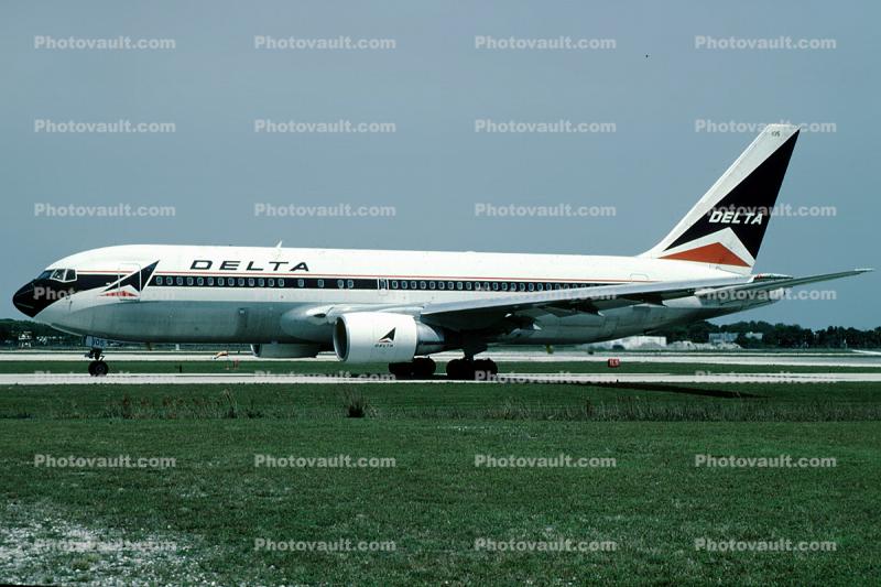 N105DA, Boeing 767-232, Delta Air Lines, CF6-80A, CF6
