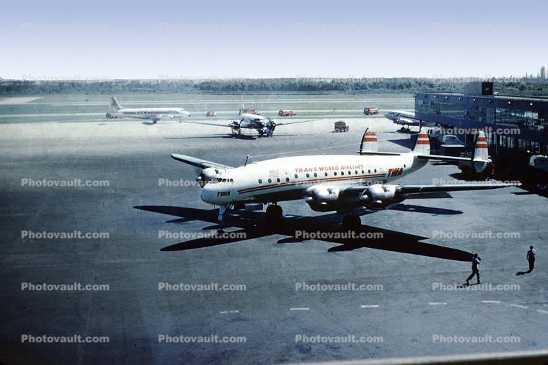 Trans World Airlines TWA, Lockheed Constellation, 1950s