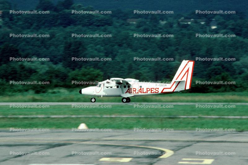 F-DGBA, AIR ALPES, DHC-6 Twin Otter, 1980, 1980s