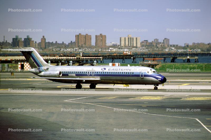 N8989E, Eastern Airlines EAL, Douglas DC-9-31, 1984, 1980s