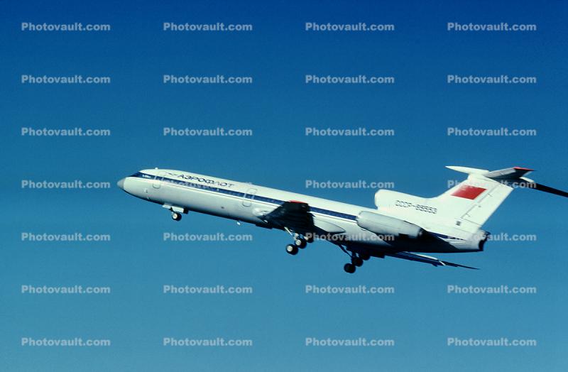 RA-85553, taking-off, Tupolev Tu-154B, 1986, 1980s