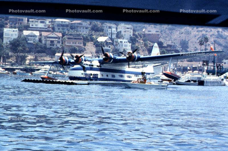 Avalon Harbor, California, Sikorsky VS-44A, Avalon Air, 1958, 1950s