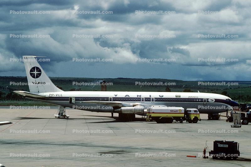 PP-VLL, Boeing 707-324(C), Varig, Shell Gasoline Truck, tanker, JT3D, JT3D-3B s2