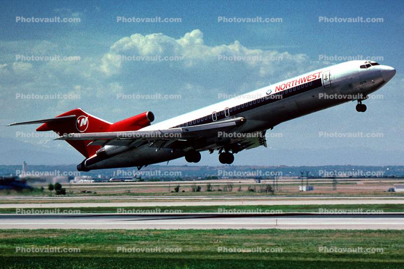 Boeing 727-251, N278US, Northwest Airlines NWA, June 1994, JT8D, 727-200 series