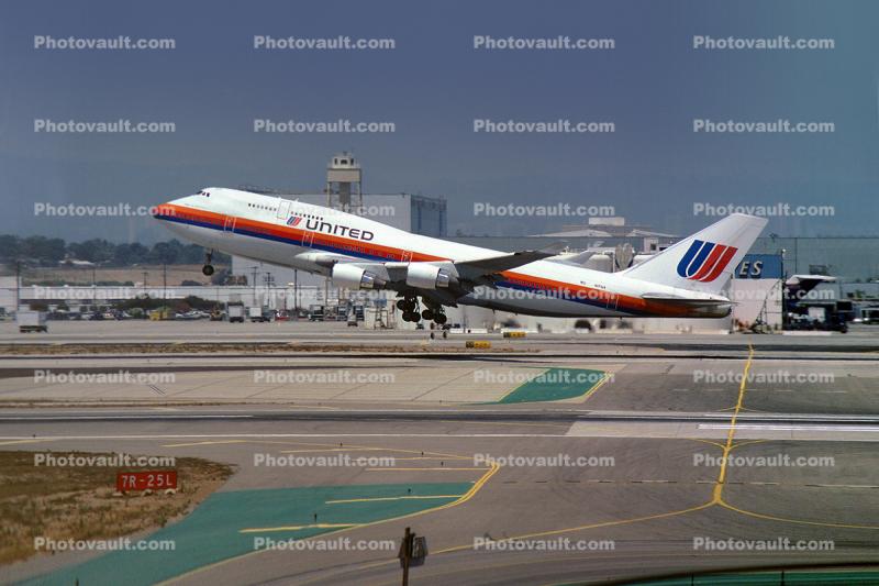 N171UA, Boeing 747-422, 747-400 series,  PW4056, PW4000, July 1994
