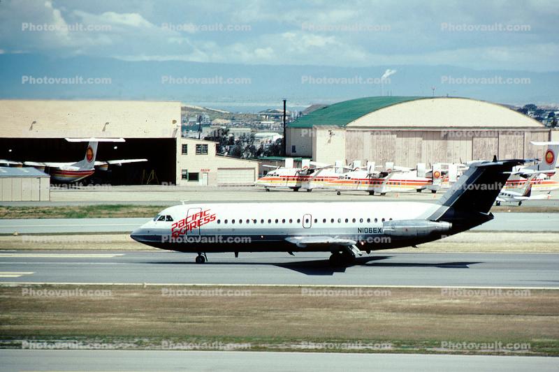N106EX, Pacific Express Airlines, BAC 111-201AC