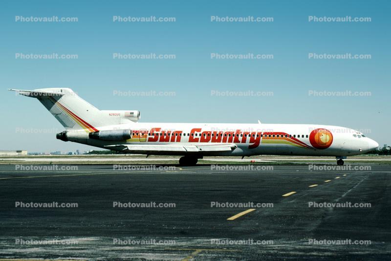 N292US, Sun Country Airlines, Boeing 727-251, JT8D-9, JT8D, 727-200 series