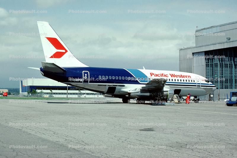 C-GWPW, Pacific Western Airlines, Boeing 737-275, 737-200 series