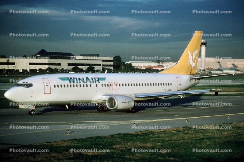 TC-APP, Winair, Boeing 737-4Q8, CFM56-3C1, February 1999, CFM56