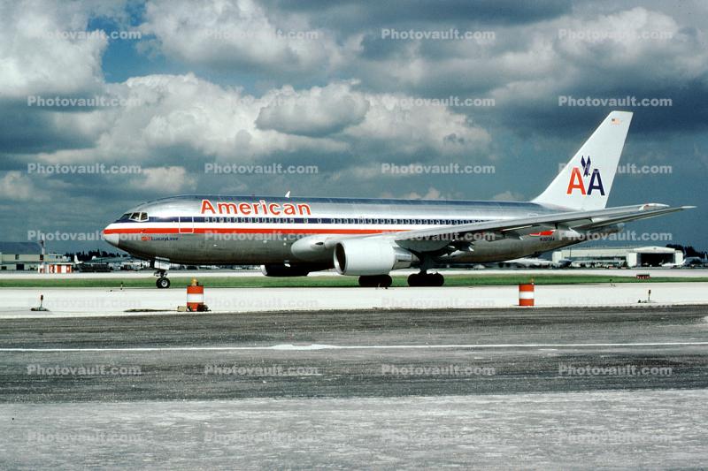 N307AA, Boeing 767-223, CF6-80, CF6