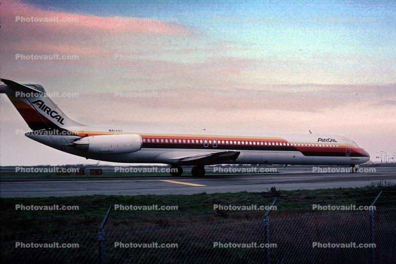 N476AC, Air California ACL, McDonnell Douglas MD-81, JT8D-217, JT8D, January 1984