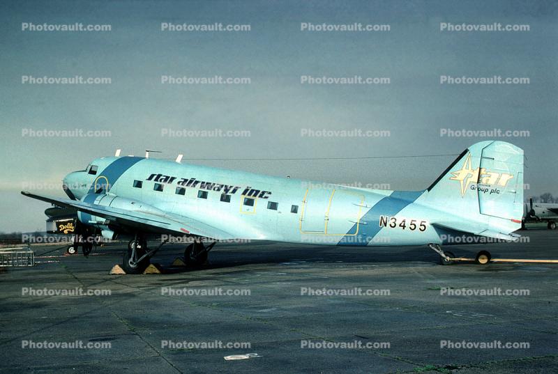N3455, Sun Airways Inc., Douglas DC-3
