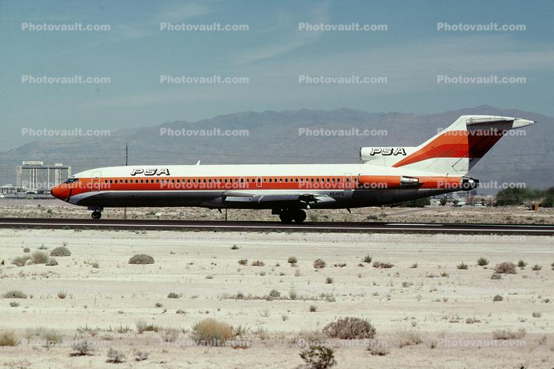 N541PS, Boeing 727-214, JT8D, JT8D-7B, 727-200 series, Smileliner