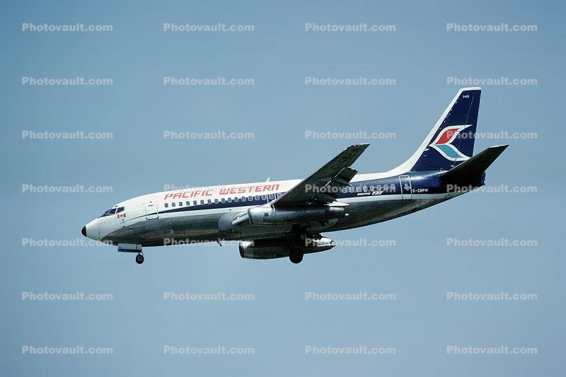 C-GBPW, Pacific Western, Boeing 737-275, 737-200 series