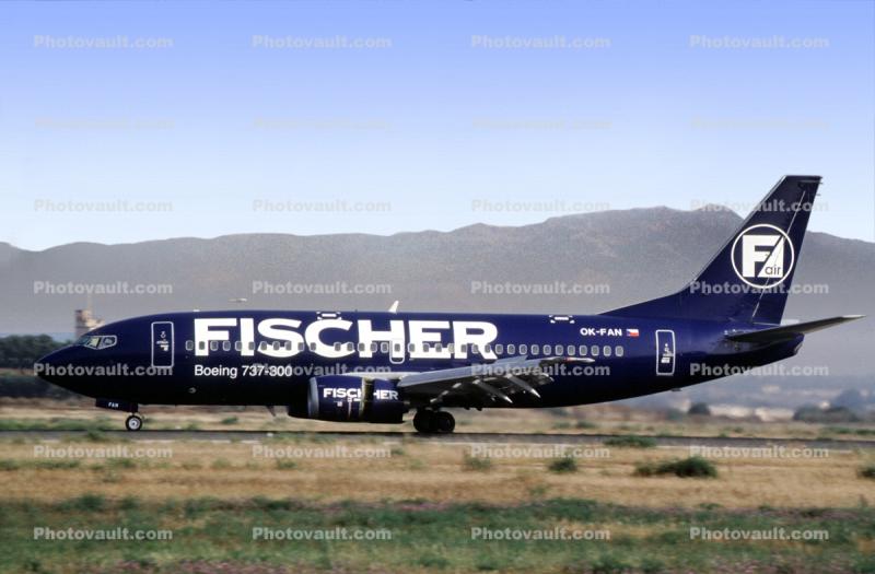 OK-FAN, Fischer Air, Boeing 737-33A, 737-300 series, CFM56, CFM56-3B2