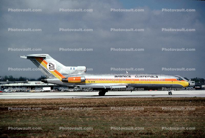 TG-AYA, Boeing 727-173C, Aviateca Guatemala, 727-100 series