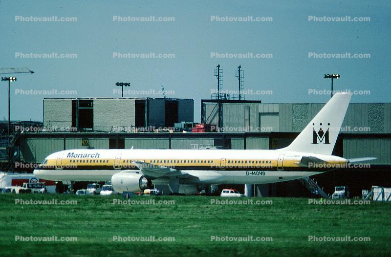 G-MONB, Monarch Airlines, Boeing 757-2T7SF, 757-200 series, RB211