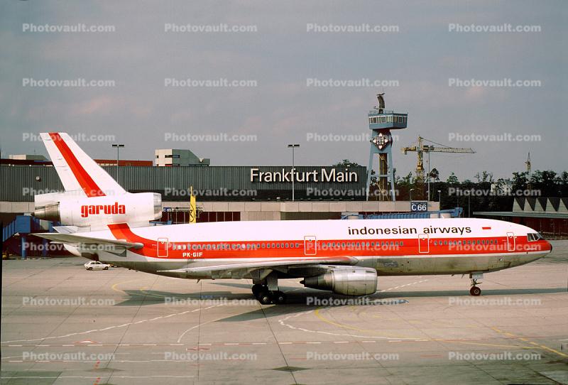 PK-GIF, indonesian airways, Gate C66, DC-10-30, CF6-50C2, CF6