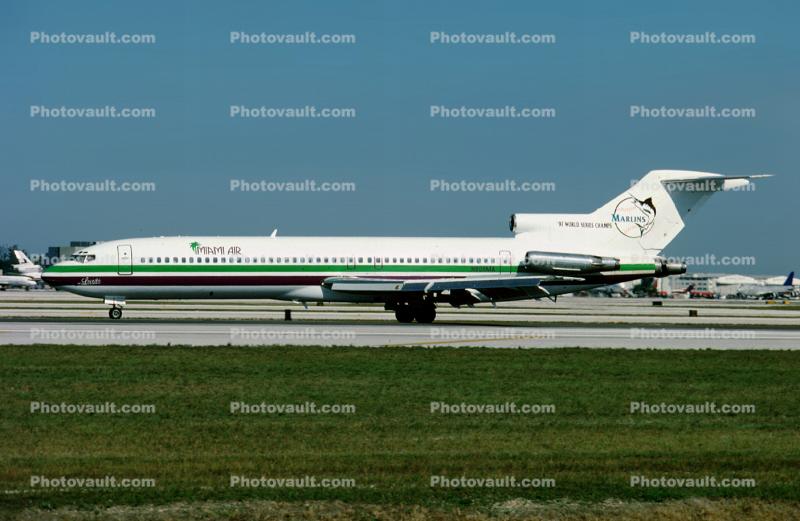 N808MA, Miami Marlins, Boeing 727-231F, JT8D, Miami Air International