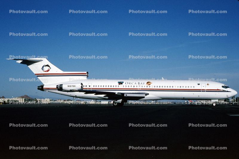 N18786, Orca Bay Team Plane, Boeing 727-232, JT8D-15 s3, JT8D, 727-200 series
