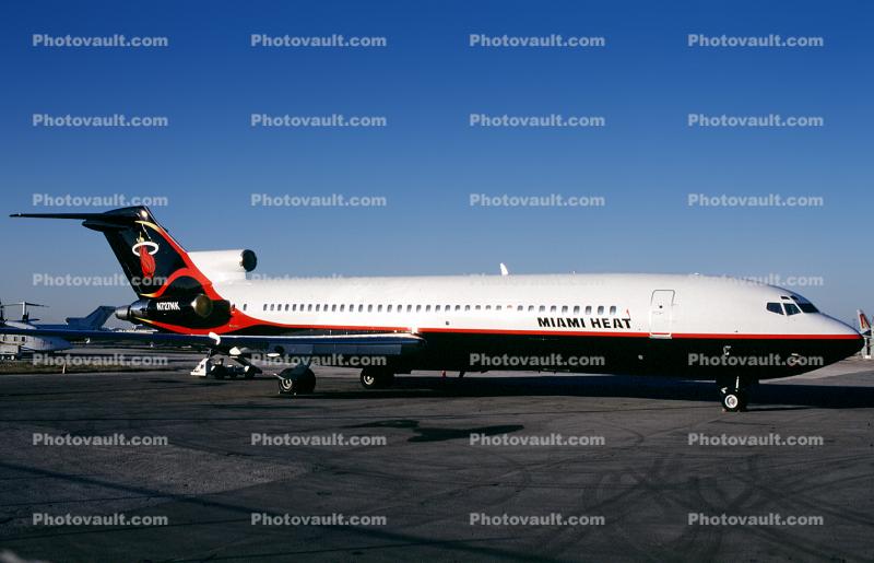 N727NK, Miami Heat Team Plane, Boeing 727-212, JT8D-17, JT8D, 727-200 series