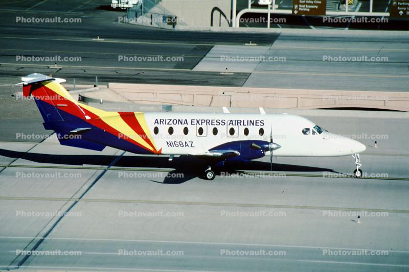 N168AZ, Arizona Express Airlines, Beech 1900D, PT6A