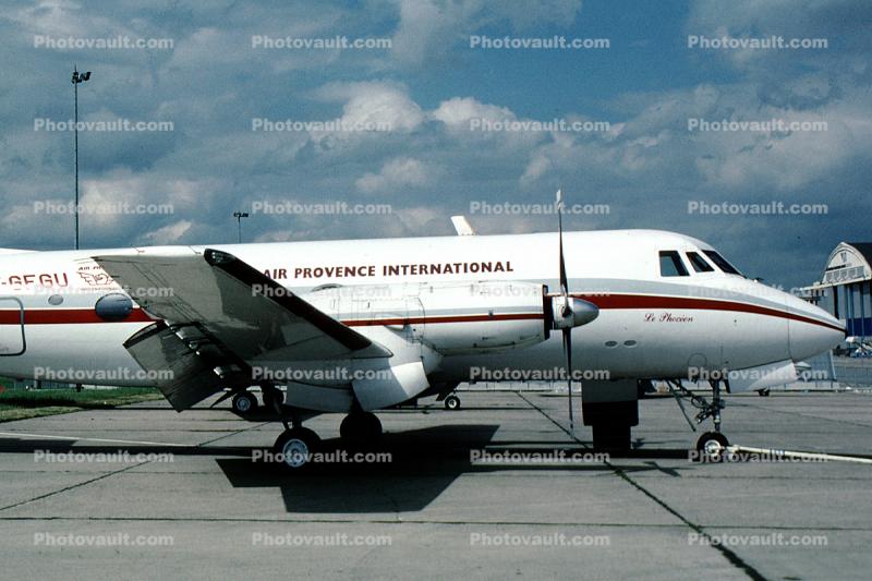 F-GFGU, Air Provence International, Le Phocein, Grumman G-159 Gulfstream I, 1960s