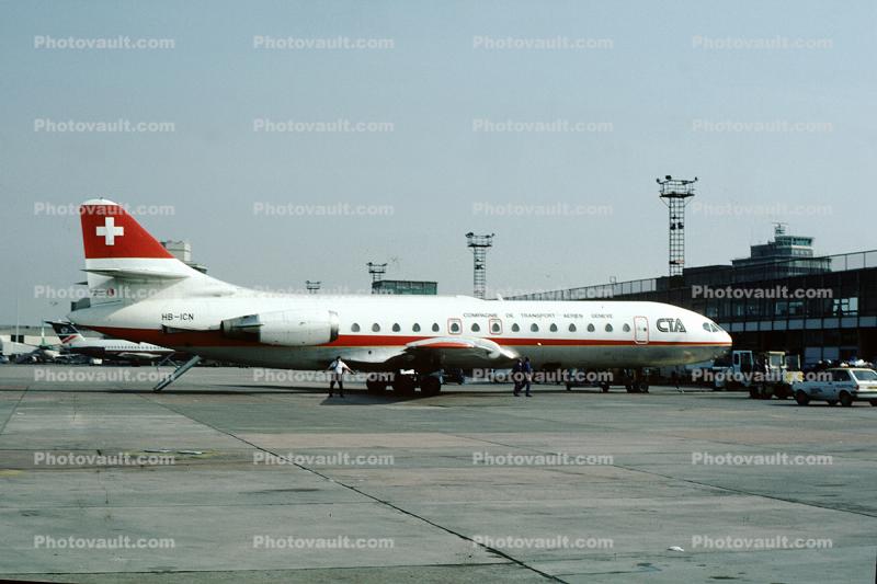 HB-ICN, CTA, Sud SE-210 Caravelle 10R, Compagnie de Transport Aerien