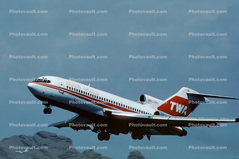 N850TW, Boeing 727-031, T8D-7, JT8D, September 1976, 1970s