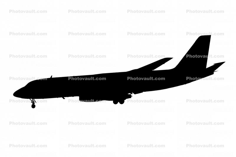 Convair 880-22-1, 880 series silhouette, landing