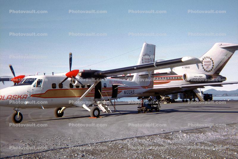 N100AS, Sitka Alaska Airport, March 1970, 1970s