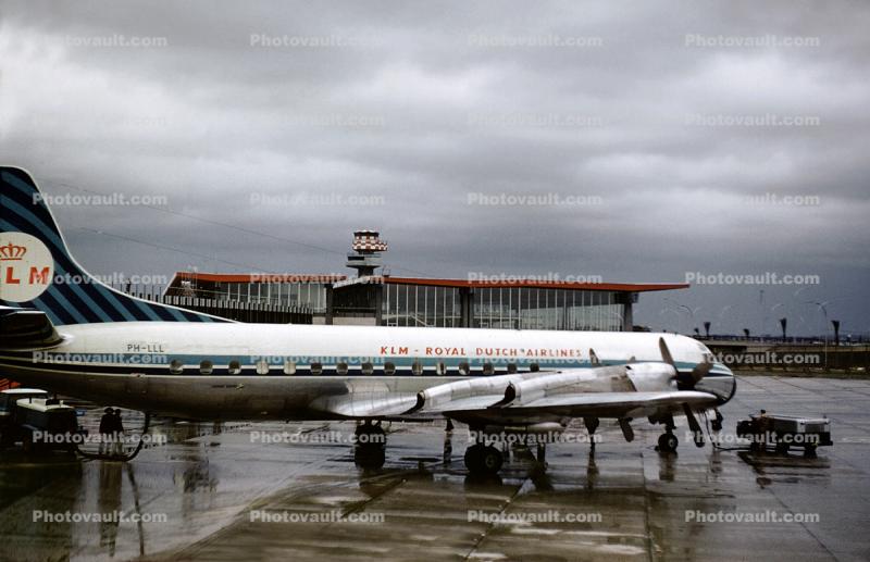 PH-LLL, Michelangelo International Airport, Rome Italy, February 1961, 1960s