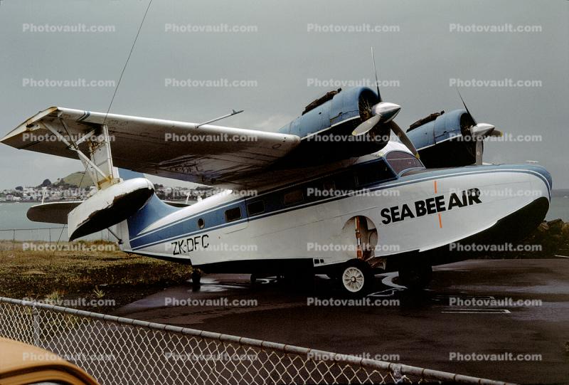 ZK-DFC, Sea Bee Air, Grumman G-21A Goose, December 1976, 1970s