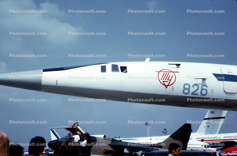 CCCP-68001, Prototype TU144, Tupolev Tu-144, Paris Air Show 1971, 1970s