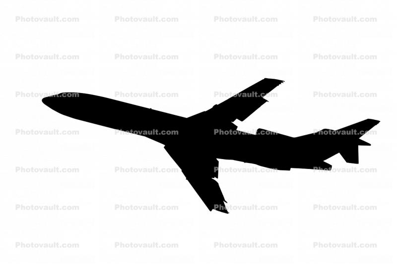 Boeing 727-227 silhouette, shape