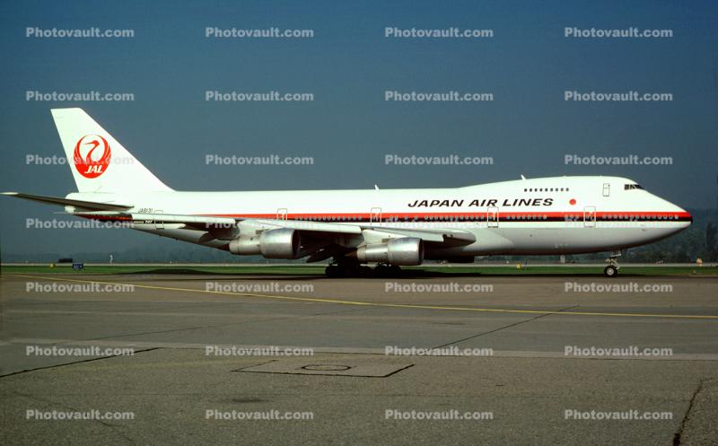 JA8131, Boeing 747-246B, Japan Airlines JAL, 747-200 series, JT9D-7AW, JT9D