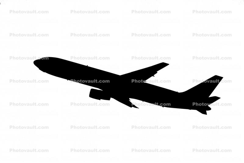 Boeing 767-383 silhouette