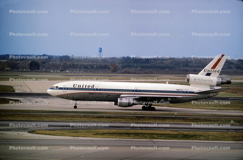 N1807U, DC-10-10, United Airlines UAL