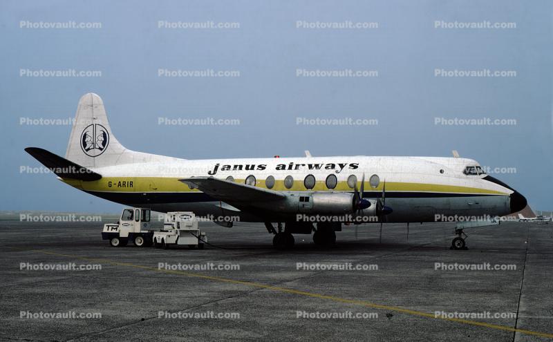 G-ARIR, janus airways, Vickers 708 Viscount 