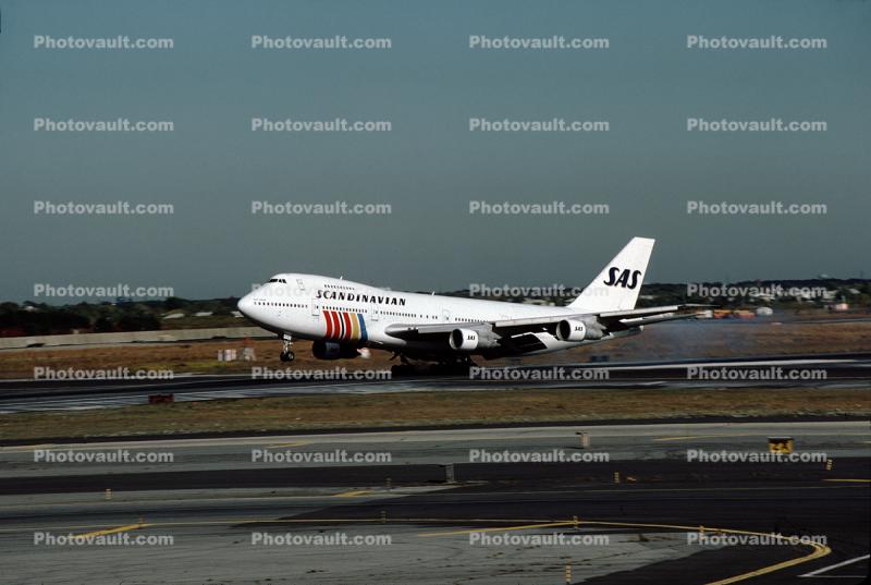 N4501Q, SAS Boeing 747-283BSF, JT9D-70A, JT9D, 747-200 series