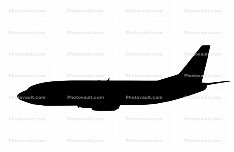 Boeing 737-3G7 silhouette, shape