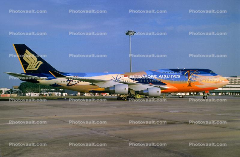 9V-SPL, 747-412BCF, Singapore Airlines SIA, 747-400 series