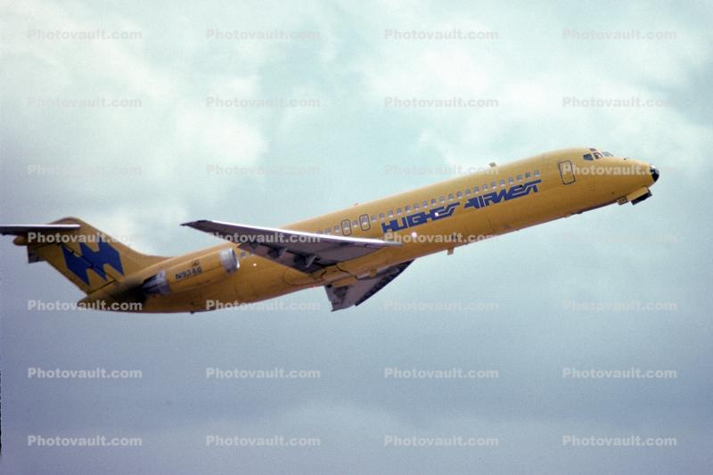 N9346, Take-off, DC-9-32, Hughes Airwest