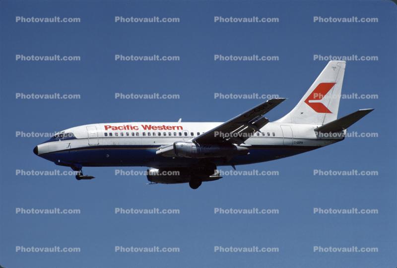 C-GOPA, Boeing 737-275, Pacific Western Airlines